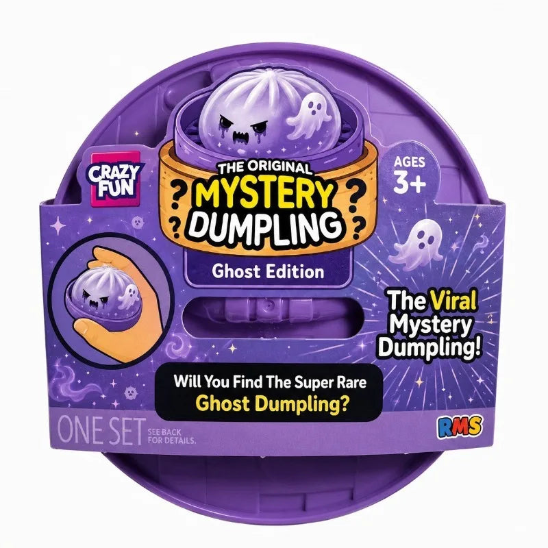 Glitter Halloween Ghost Dumplings Squishy Soft Slow Rebound Resilience Decompression with Steamer Stuffed Shark Bun Gift