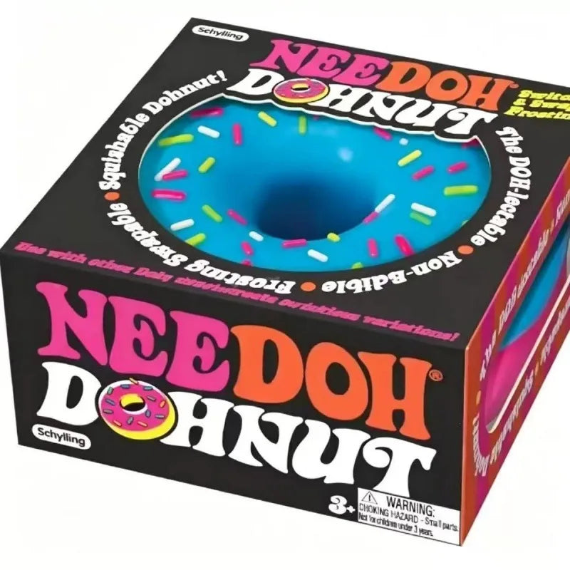 New Arrival Schylling NeeDoh Jelly Donut Squeeze Toy, Stress Relief Squishy Toy with Slow Rebound, Perfect Gift