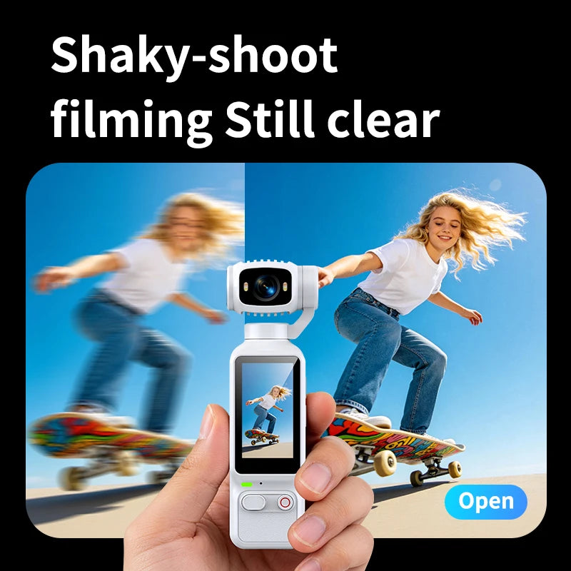 HD Vlogging Camera 180 Degree Rotatable for Vlog YouTube Video Recording Entry Portable Anti-Shake Action Camera for Gift