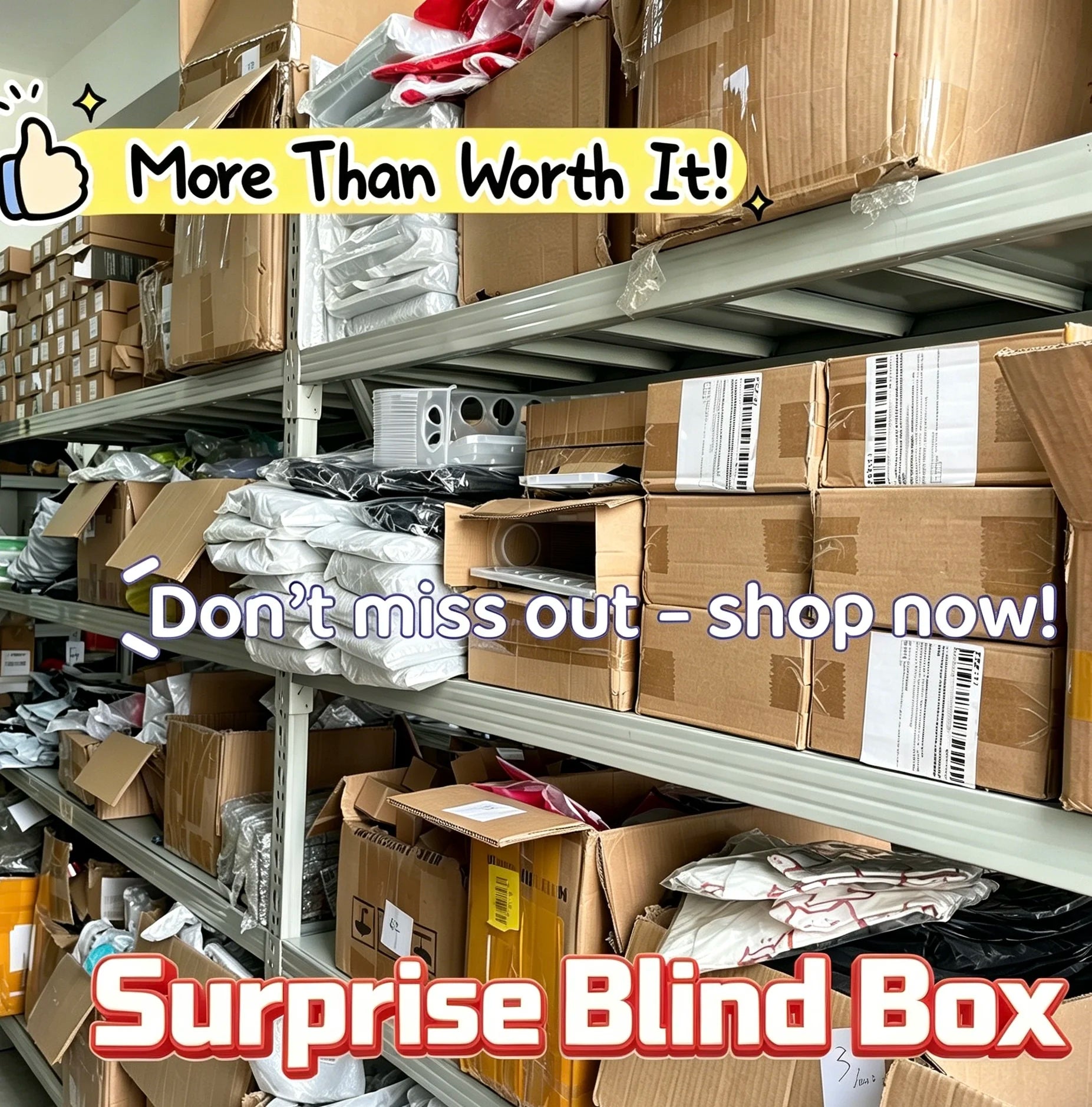 Get more than you pay for! This mystery box is filled with exciting, high-quality surprises. Value unboxing you need to see