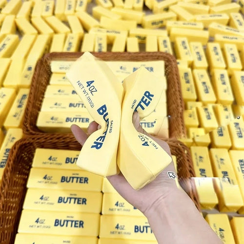 13x3x3cm Squishy Soap Anti-Stress Toy Simulated Butter Stress-Relieving Fidget Toy Squishy Ball Party Favor Balle Anti Stress