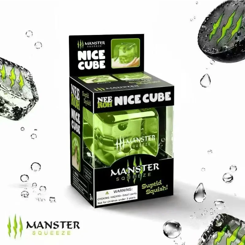 Schylling Needoh Nice Cube Sensory Fidget Toy Stress Relief Squishy Squeeze Cube Anti-Anxiety Focus Toy for Adults ADHD Autism