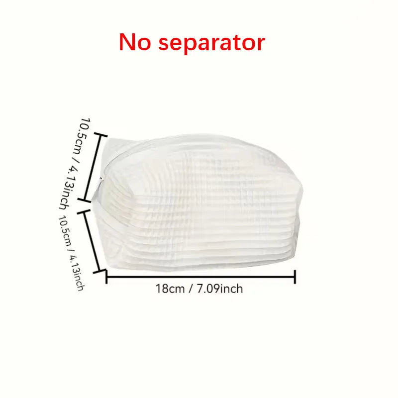 Large Capacity Cotton Added Makeup Bag Portable Hair Styling Tool Organizer with Zipper Korean Multifunctional Cosmetic Bags