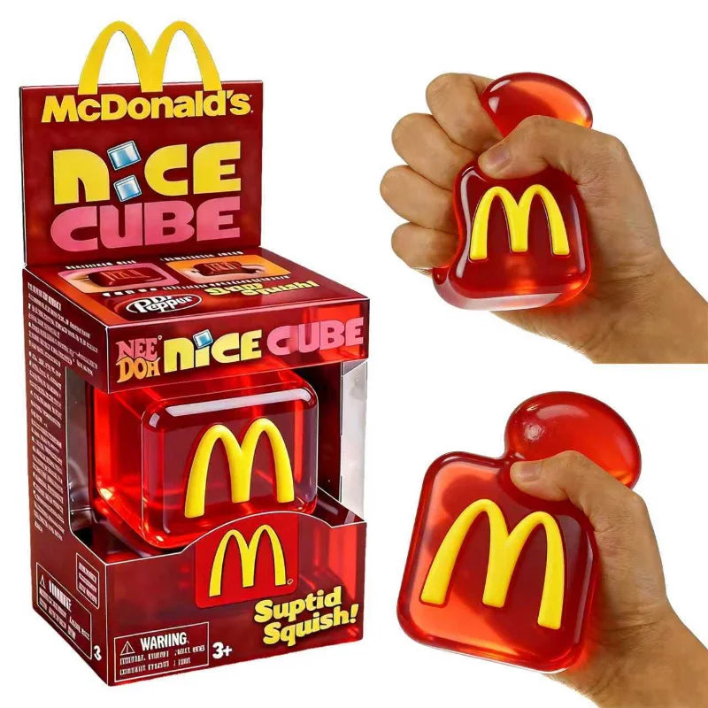 Schylling Needoh Nice Cube Sensory Fidget Toy Stress Relief Squishy Squeeze Cube Anti-Anxiety Focus Toy for Adults ADHD Autism