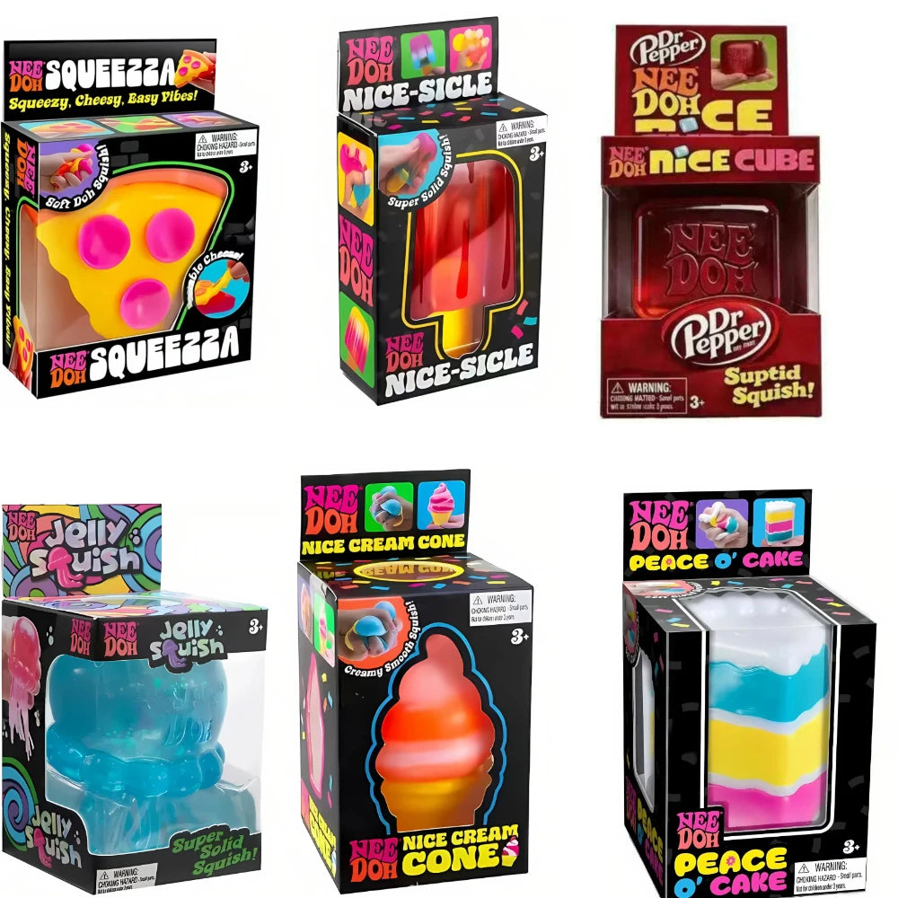 100+ Pieces Assorted Surprise Blind Box Slow Rebound Squeeze Fidget Toy  Stress Relief Sensory Play Birthday Party Surprise Gift